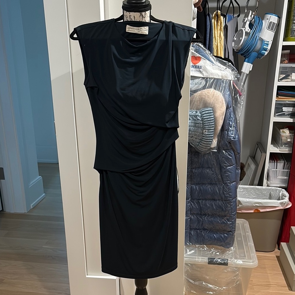 Graeme and Spencer stretchy blue Draped Dress probably size 10